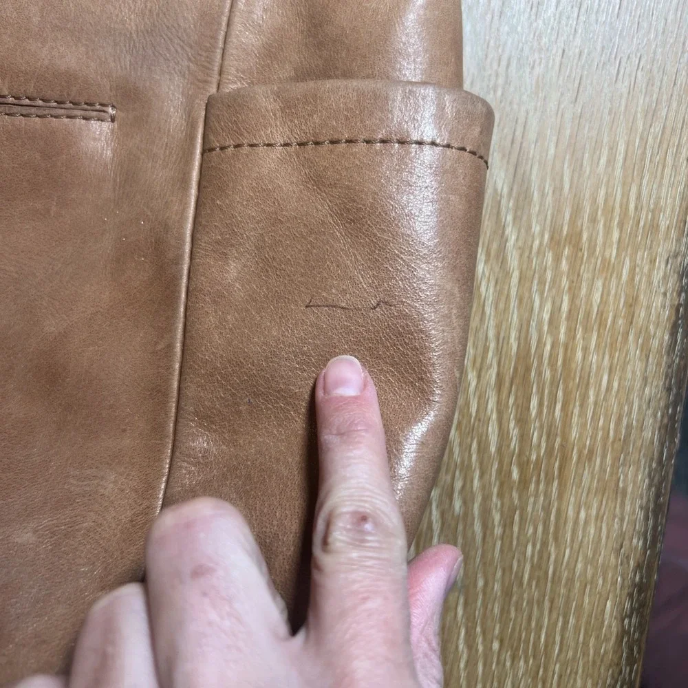 The Sake Gen Hobo Natural Block Bag‎ Purse Leather